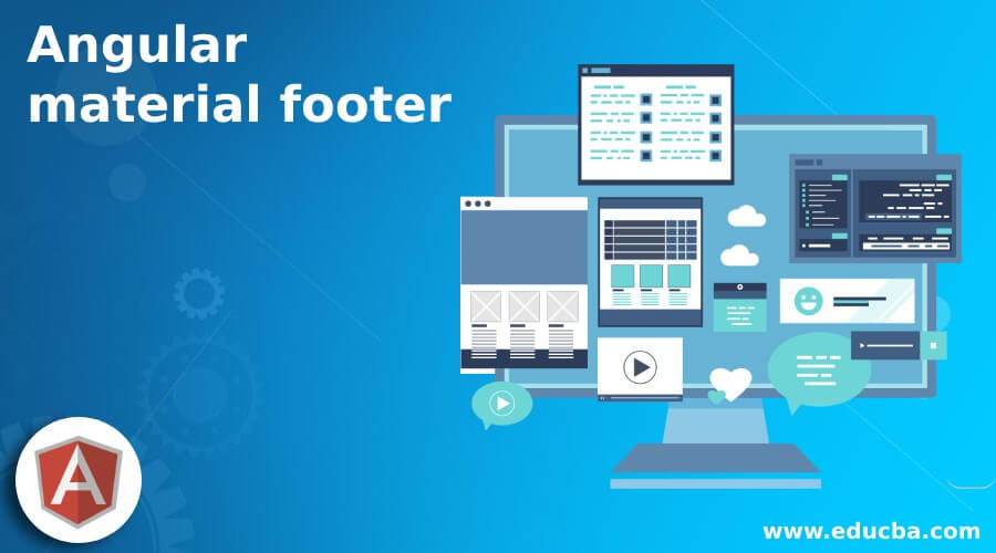 Angular material footer