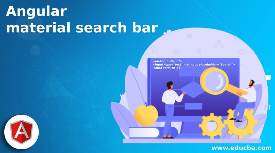 Angular material search bar