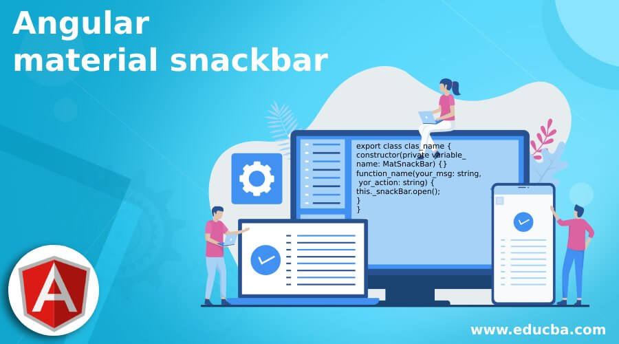 Angular material snackbar