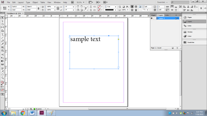 InDesign layers output 10