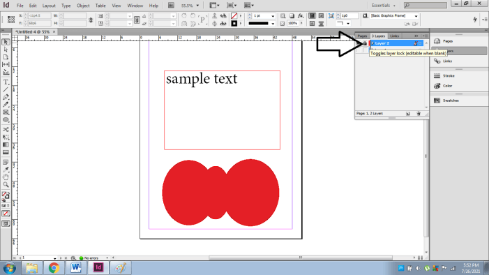 InDesign layers output 14