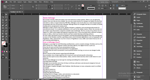 InDesign line spacing output 2