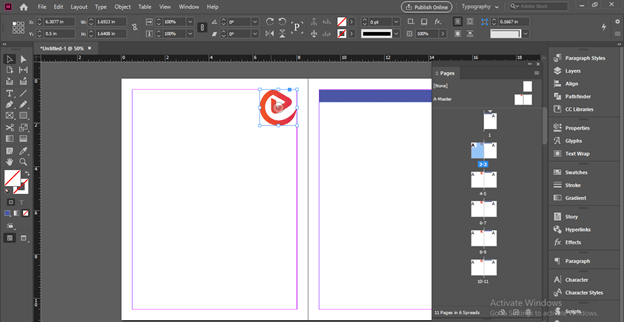 InDesign master pages output 15