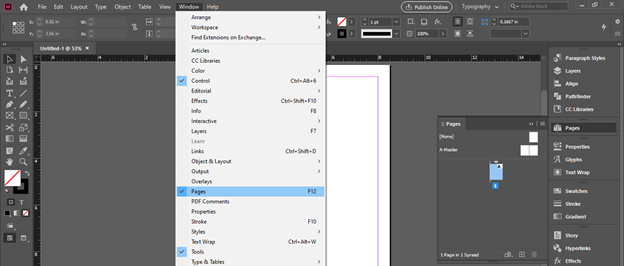 InDesign master pages output 3