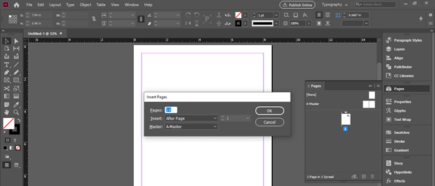 InDesign master pages output 5