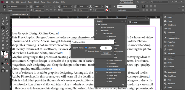 InDesign scripts output 15