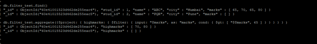 MongoDB Filter 3