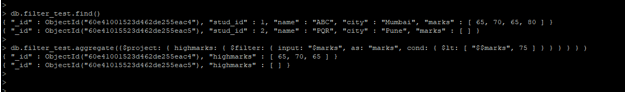 MongoDB Filter 4