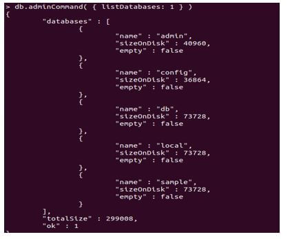 MongoDB List Databases 5