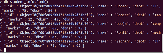 Mongodb not equal output 3