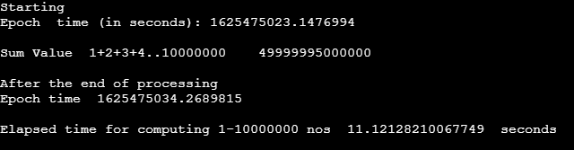 clock() in Python Output 2