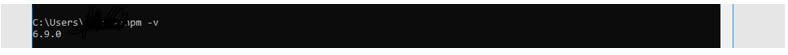 npm -v