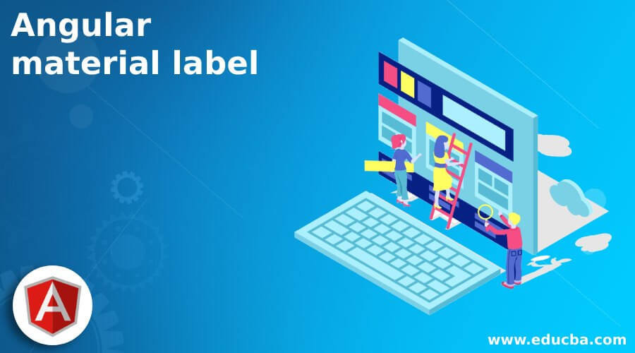 Angular material label