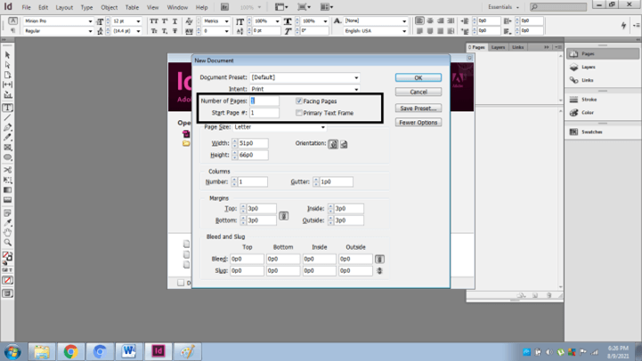 InDesign book templates output 4