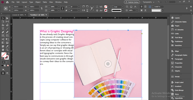 InDesign center text vertically output 7