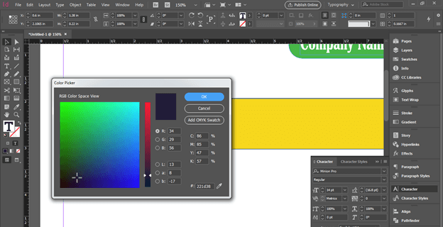 InDesign invoice template output 12