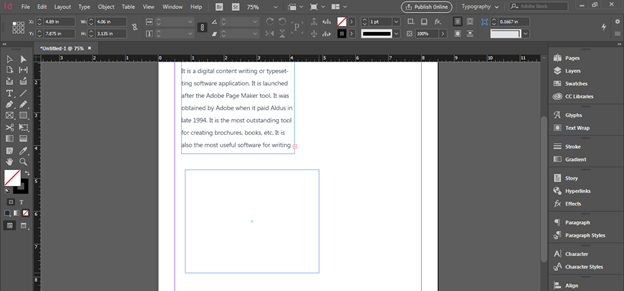 InDesign link text boxes output 5