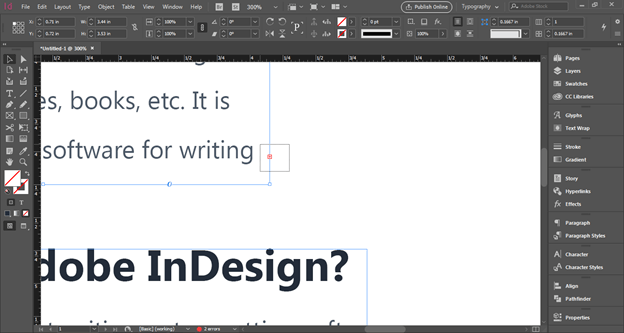 InDesign link text boxes output 6