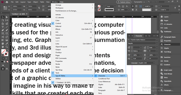 InDesign superscript output 10