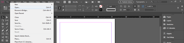 InDesign word count output 4