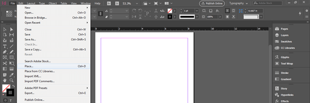 InDesign word count output 5