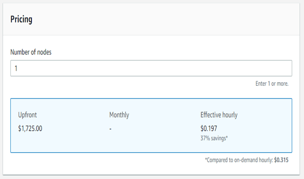 Redshift instance types output 3