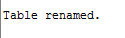 Redshift rename table output 2