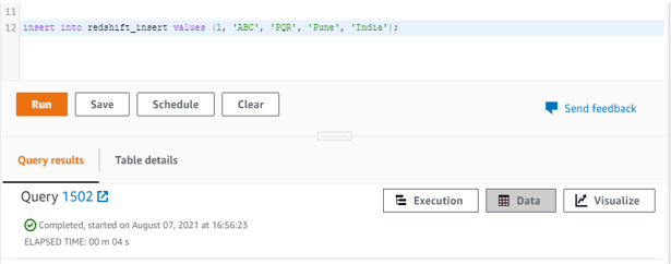 redshift insert into 3