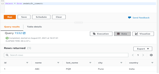 redshift insert into 4