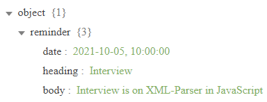 XML Parsing in JavaScript