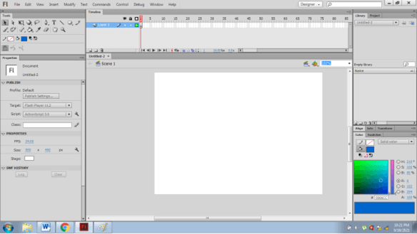 ADOBE FLASH CS6 output 2.2