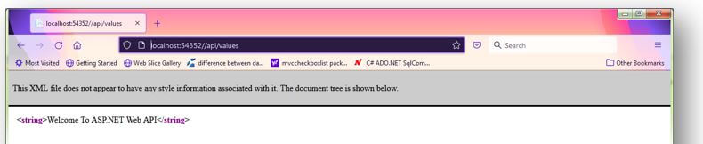 format of XML or JSON format