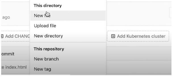 by clicking on the + button