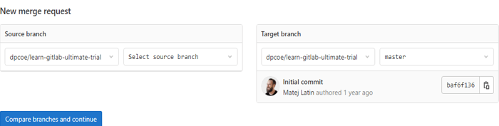 GitLab merge request 1
