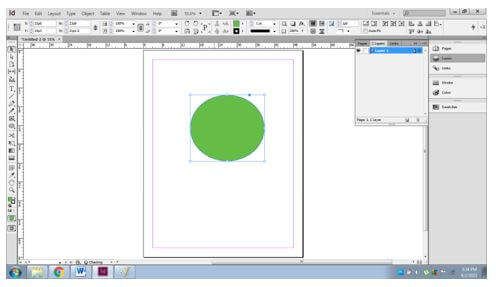 Create a basic shape- Circle on the page