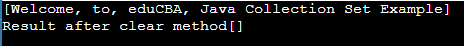 Java collection set output 2