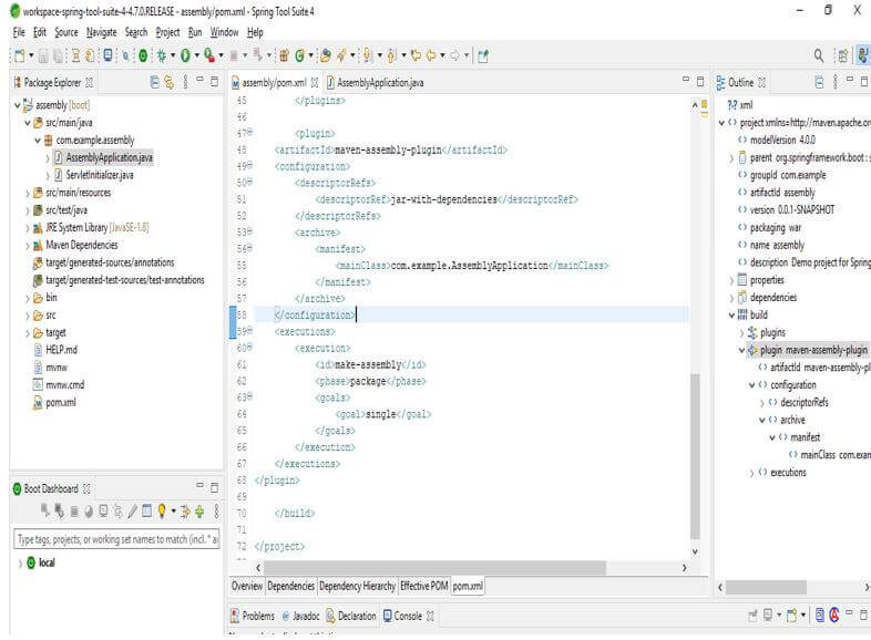 we need to open the pom.xml file