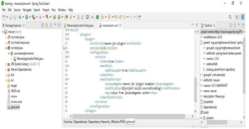 Using custom manifest file to create project