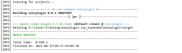 Maven exec plugin Example 1-2