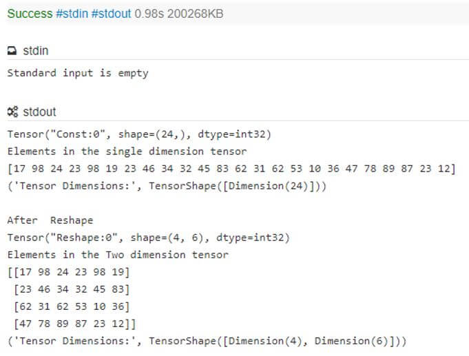 TensorFlow Reshape 4