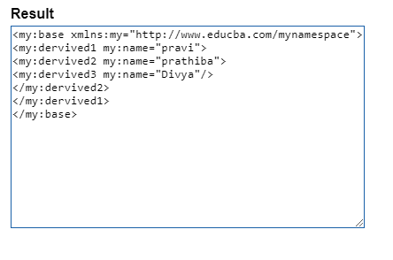 XPath namespace output 1