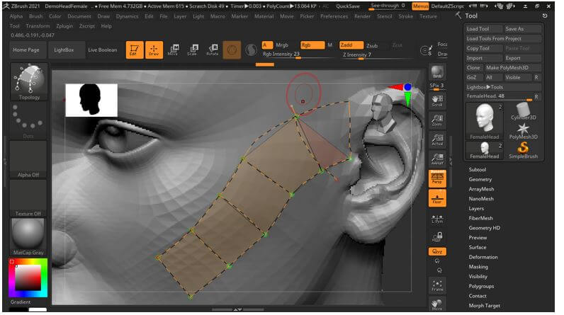 ZBrush Retopology 16