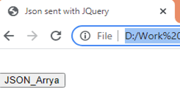 jQuery ajax send JSON output