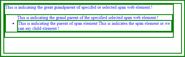 jQuery get parent output 2