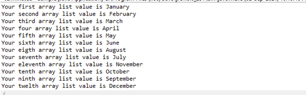 java collection api output 1