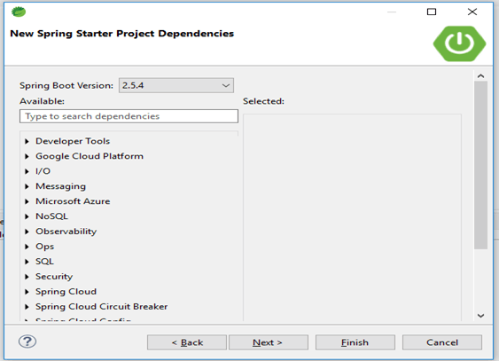 spring boot output 2