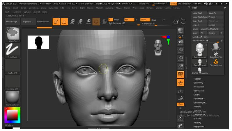 ZBrush Alpha Skin 16