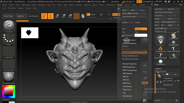 Zbrush keyshot output 2