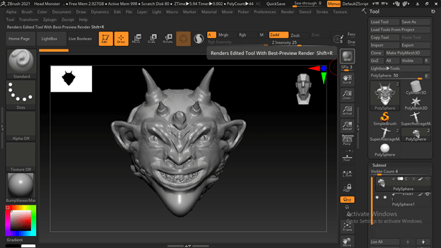 Zbrush keyshot output 4
