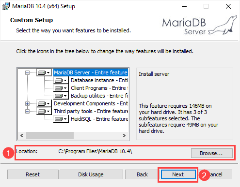 mariadb for windows output 5